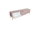 Kasha - Meuble Tv - Pieds Or - 2 Tailles