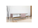 Kasha - Meuble Tv - Pieds Or - 2 Tailles