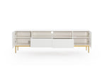 Kasha - TV Unit with Open Compartment - Gold Legs