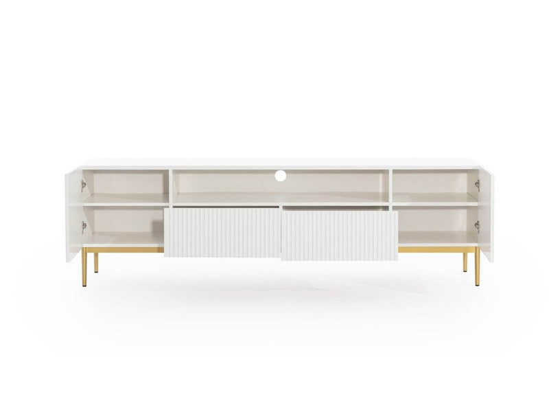 Kasha - Mueble TV con nicho - Patas doradas