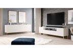 Kasha - TV Unit with Open Compartment - Gold Legs