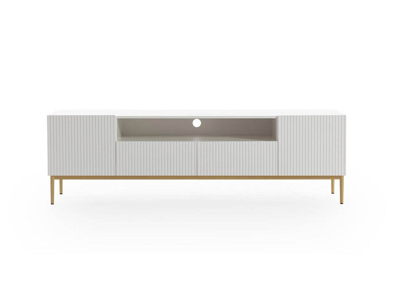 Kasha - Mueble TV con nicho - Patas doradas