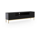 Kasha - Mueble TV con nicho - Patas doradas