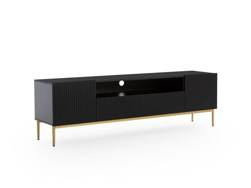 Kasha - Mueble TV con nicho - Patas doradas