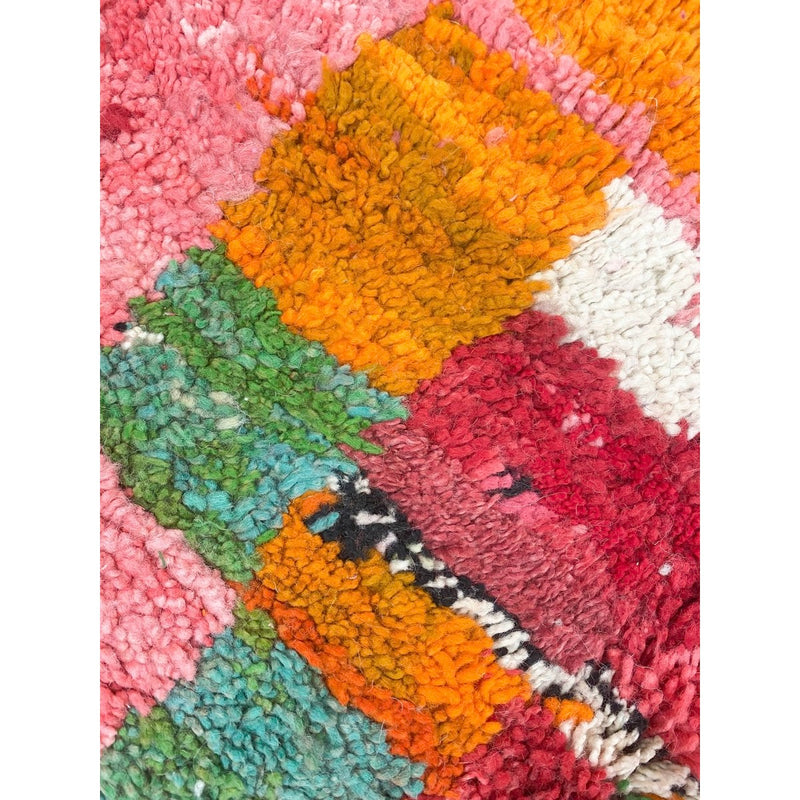 Tapis Berbère Marocain Boujaad - Multicolore