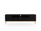 Kasha - TV Unit with Open Compartment - Gold Legs