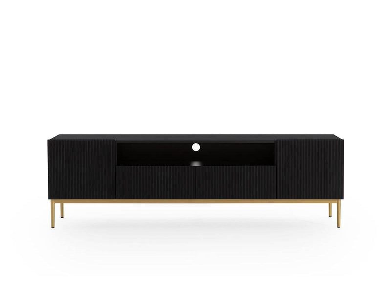 Kasha - Mueble TV con nicho - Patas doradas