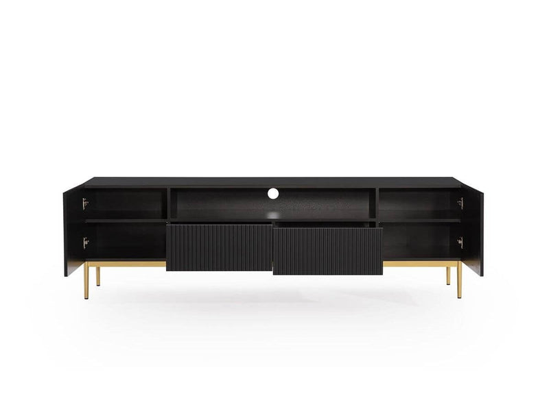 Kasha - Mueble TV con nicho - Patas doradas