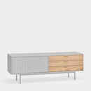 Sierra - Meuble Tv - Gris Clair & Chêne