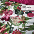 Garden - Set De 2 Taies D'Oreiller Satin De Coton Garden Fuchsia