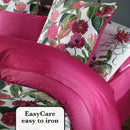 Garden - Set De 2 Taies D'Oreiller Satin De Coton Garden Fuchsia