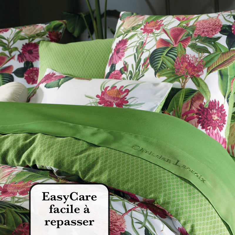 Garden - Set De 2 Taies D'Oreiller Satin De Coton Garden Vert