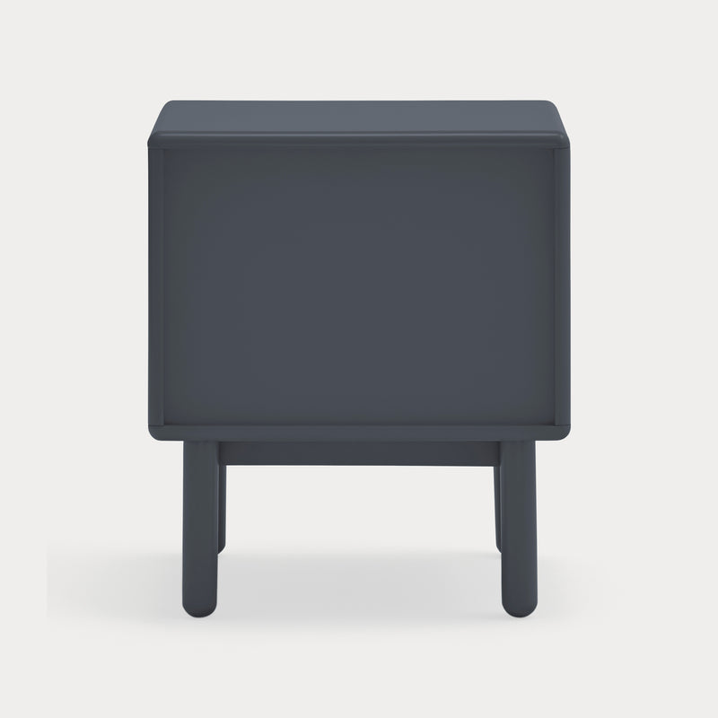 Corvo - Table De Chevet - Gris Anthracite & Chêne