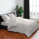 Arabesque - Housse De Couette + Taie(s) D'Oreiller Satin De Coton Uni Taupe