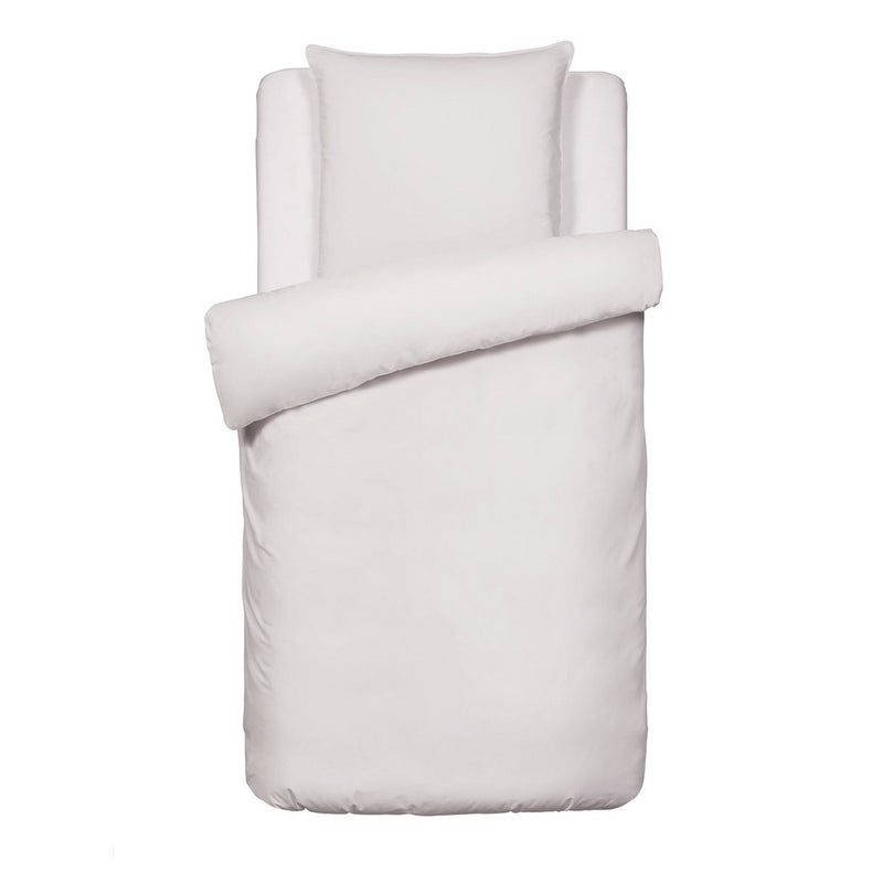 Arabesque - Housse De Couette + Taie(s) D'Oreiller Satin De Coton Uni Taupe