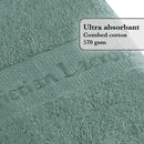 Set De 2 Draps De Bain Vert Bouteille
