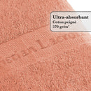 Set De 4 Gants De Toilette Orange Clair