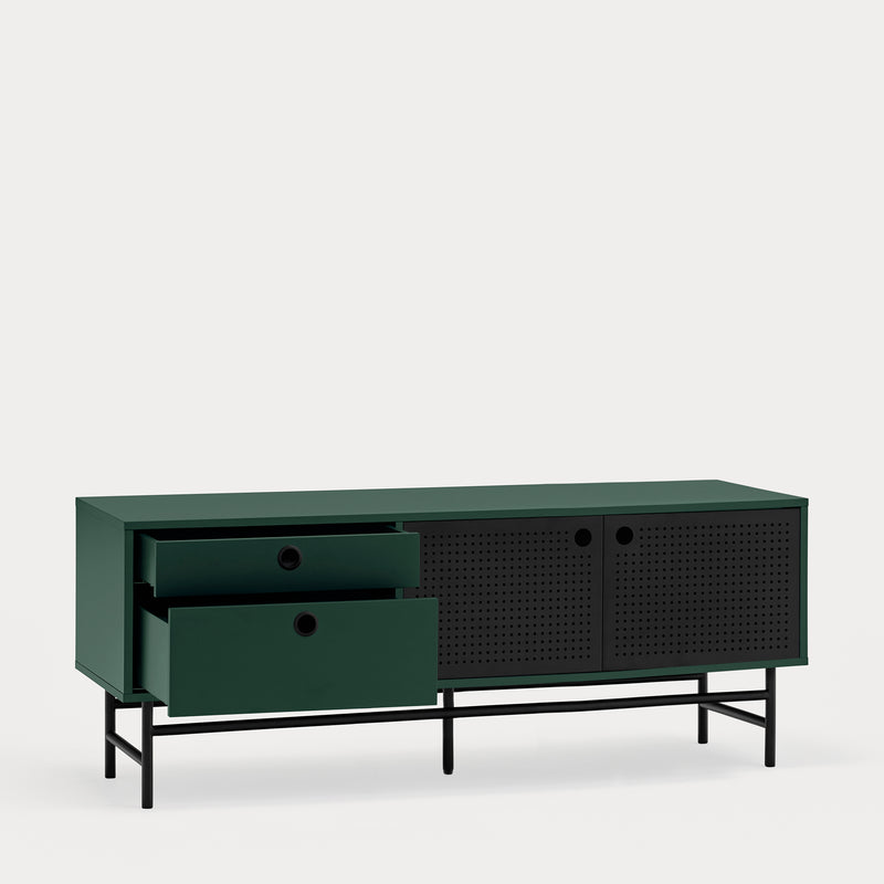 Punto - Meuble Tv - Vert & Noir