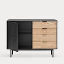 Sierra - Bureau De Table - Noir & Chêne