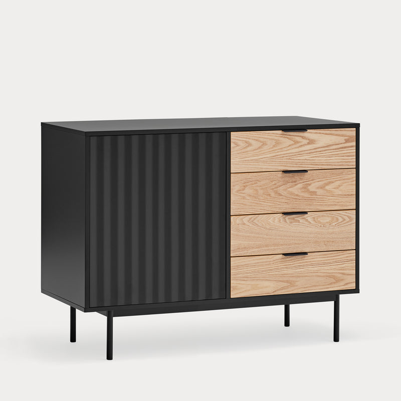 Sierra - Bureau De Table - Noir & Chêne