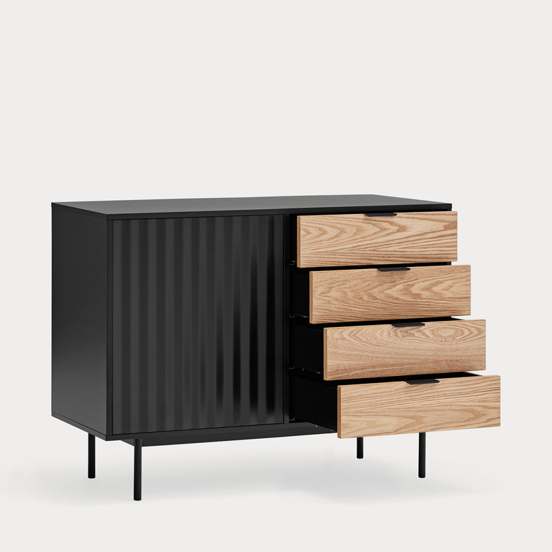 Sierra - Bureau De Table - Noir & Chêne