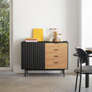 Sierra - Bureau De Table - Noir & Chêne