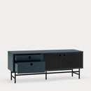 Punto - Meuble Tv - Bleu Foncé & Noir