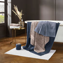 Set De 4 Gants De Toilette Marron Glacé