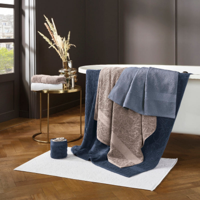 Set De 4 Gants De Toilette Marron Glacé