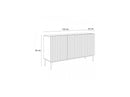 Buffet 3 Portes - Kasha - Pieds Or