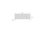 Kasha - Buffet 4 Portes - Pieds Or