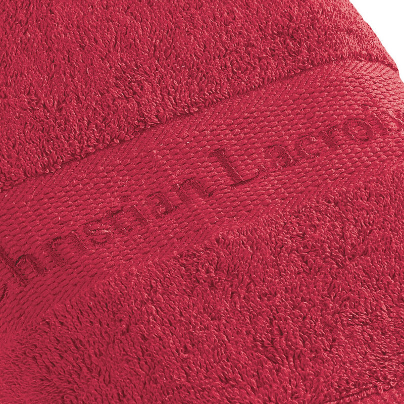 Set De 2 Draps De Bain Bordeaux