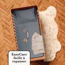 Jacquard - Housse De Couette + Taie(s) D'Oreiller Bébé Satin De Coton Rayure Tissé Jacquard Gris Foncé