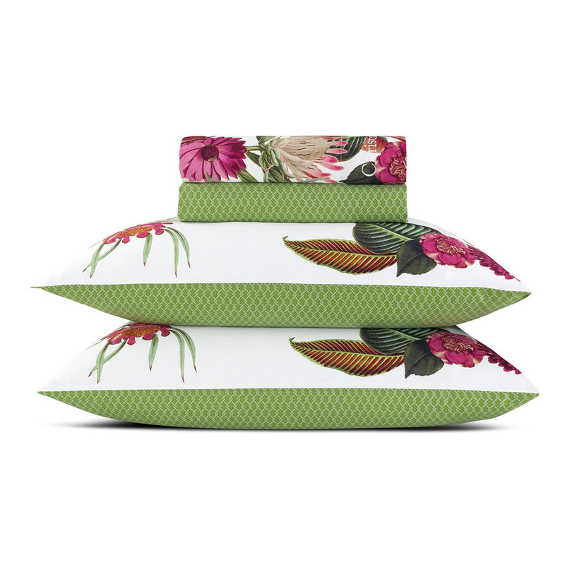 Garden - Ensemble De Draps Satin De Coton Garden Vert