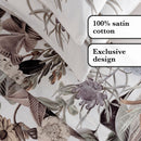 Garden - Ensemble De Draps Satin De Coton Garden Taupe