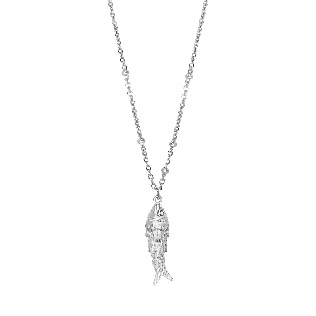Pez Necklace - Long Necklace - Gold Or Silver