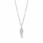 Pez Necklace - Long Necklace - Gold Or Silver