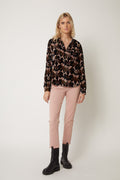 Berenice - Printed Velvet Shirt - Ottawa