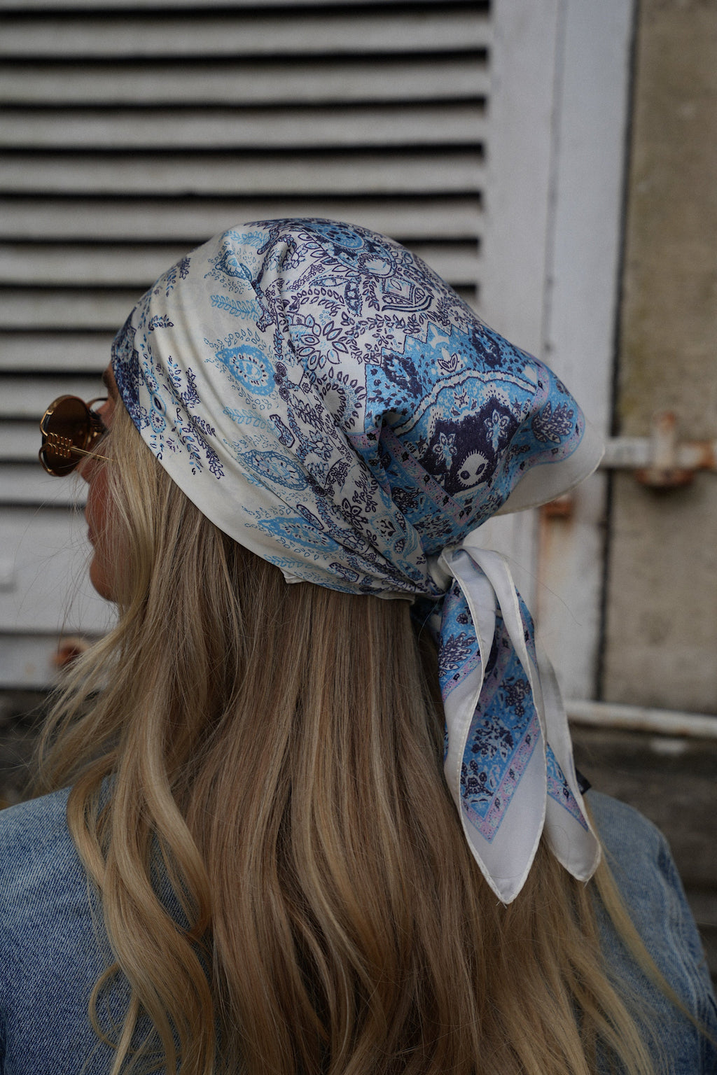 Pañuelo Estampado Bali - Azul