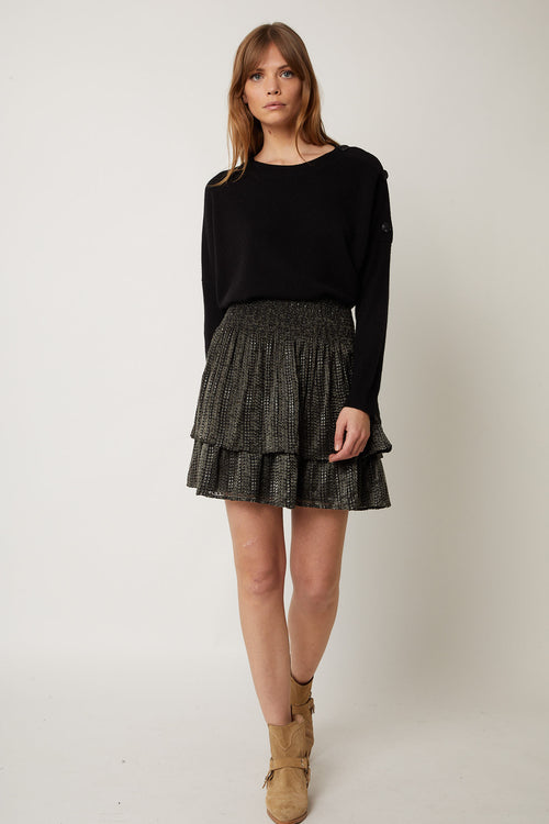 Jupe Courte Smock - Khaki