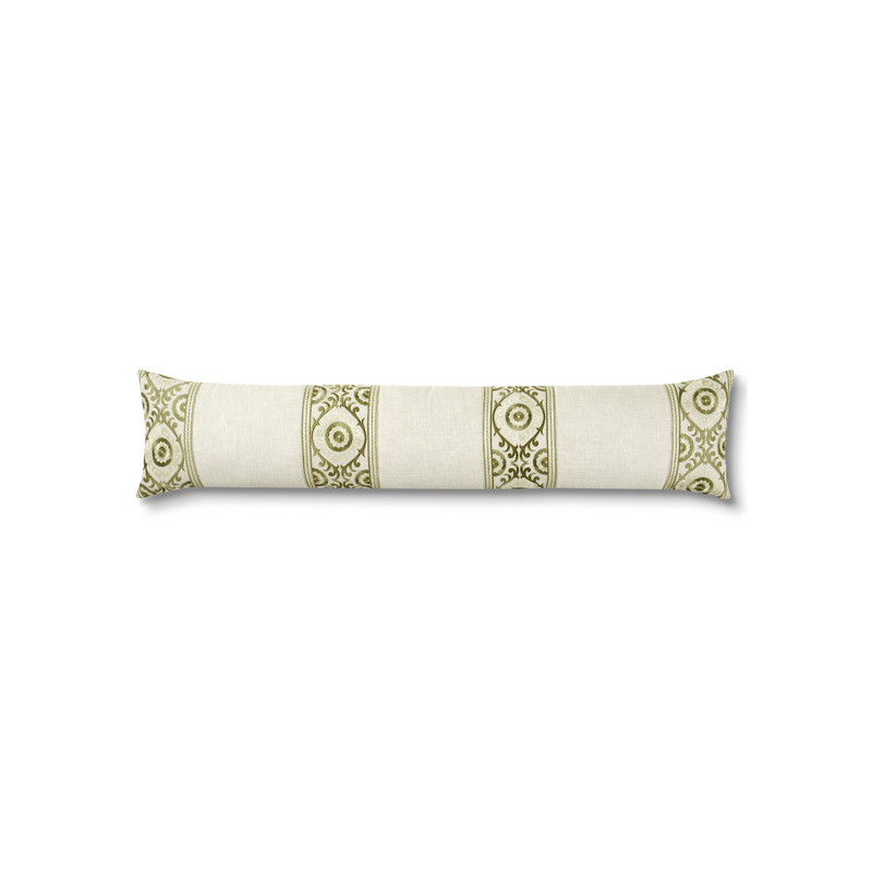 Coussin - Sky Cocoon - Lin Naturel - Suzani Vert Sauge