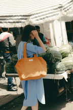 Célestins Le Sac 24 Heures - Coton Recyclé Orange Turmeric