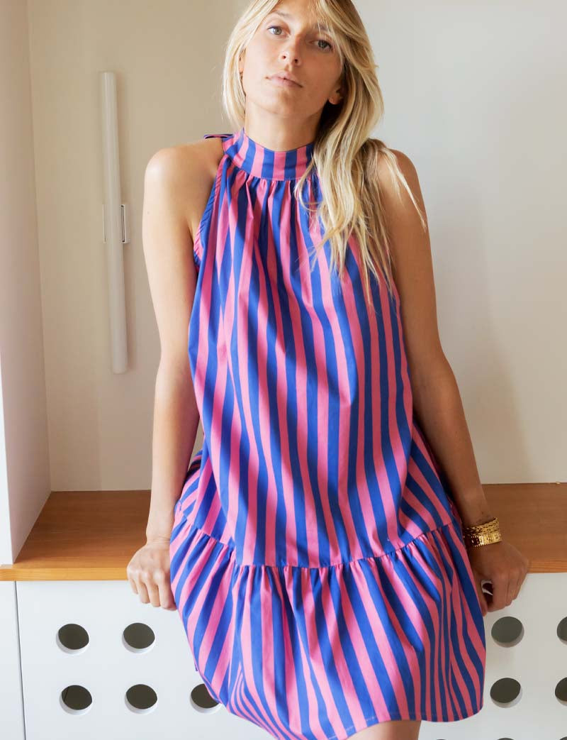 Robe Rose & Bleue Rosia