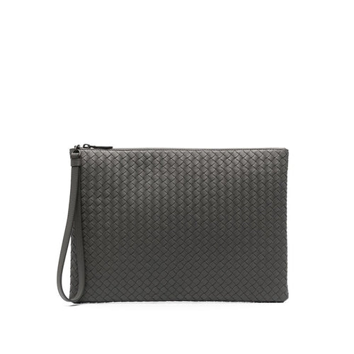 Porte-Documents Bottega Veneta Intrecciato - Brown - Homme