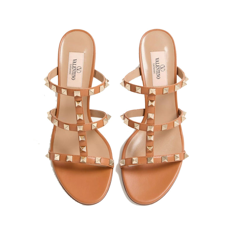 Mules - Valentino Garavani Rockstud - Brown