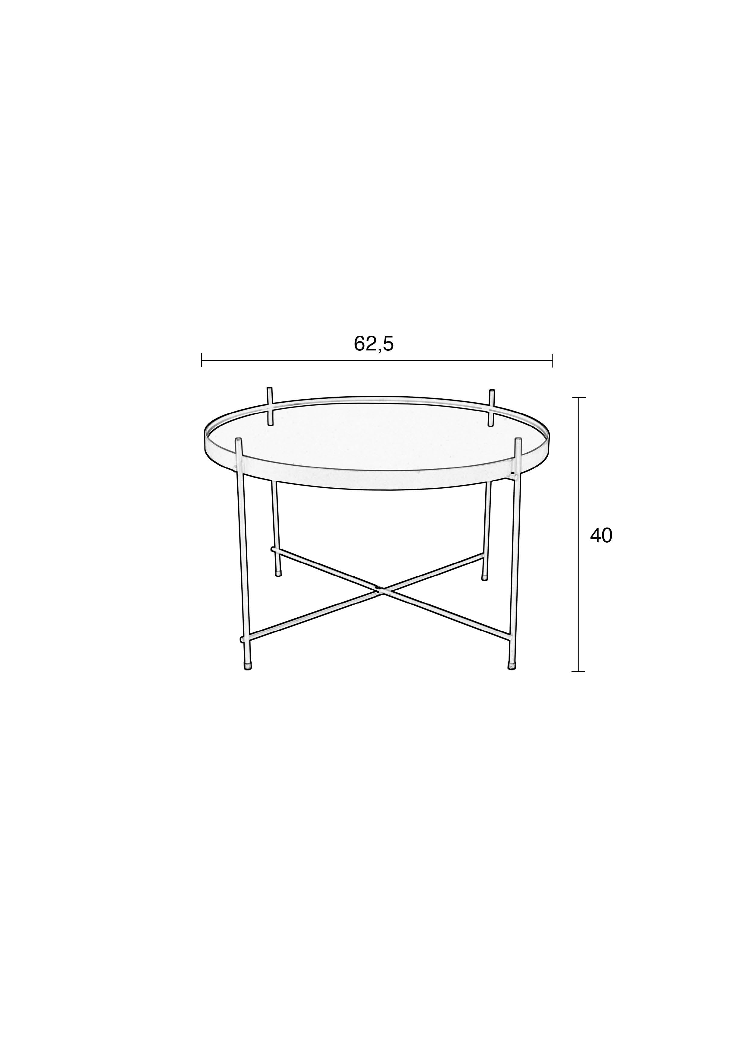 Cupid L - Side Table - Glass - Black