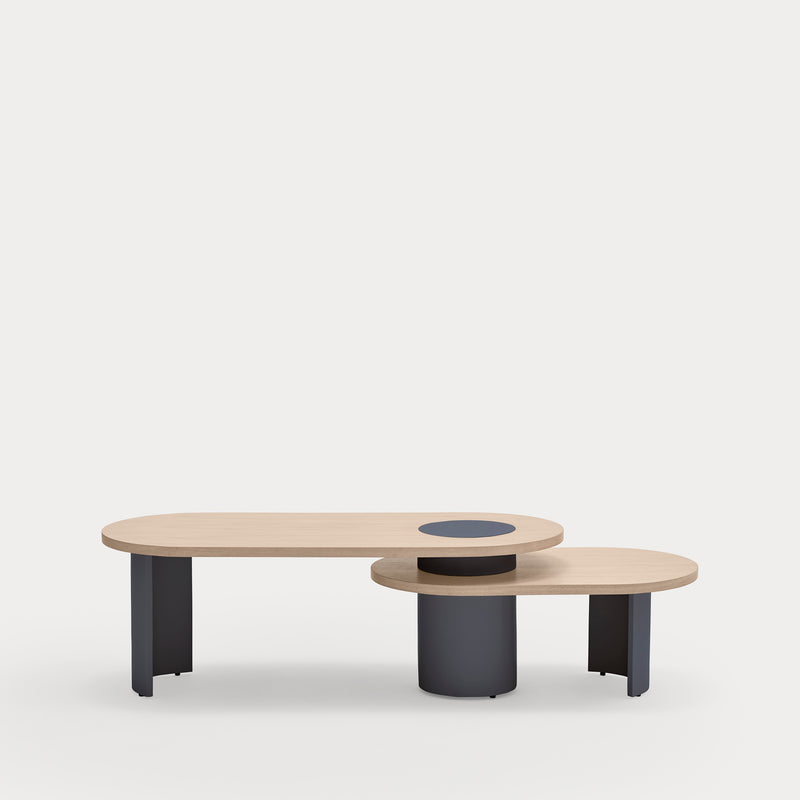 Nori - Table Basse - Lumière Naturelle & Bleu