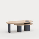 Nori - Table Basse - Lumière Naturelle & Bleu