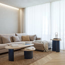 Nori - Table Basse - Lumière Naturelle & Bleu