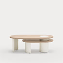 Nori - Table Basse - Lumière Naturelle & Crème